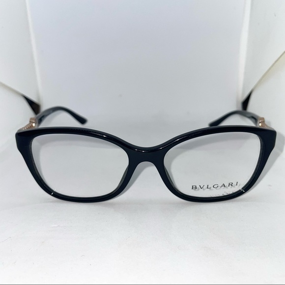 BVLGARI Accessories - Bvlgari 4109 501 Black / Gold Chain Eyeglasses